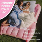 Barbie & FUNBOY Kids Sleepover Travel Bed & Air Mattress. Perfect for Sleepovers. Includes Carrying Storage Bag, Twin