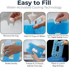 Kona Blue Ice 2 Pound Ice Packs for Coolers - Long Lasting Design - Refreezable Reusable Cooler Ice Pack (2)
