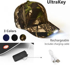 Hands Free Rechargeable LED Baseball Cap Hat for Outdoor Hip Hop Party Holiday