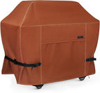NettyPro Grill Cover for Outdoor Grill 64 inch, Waterproof Heavy Duty Gas BBQ Cover for Outside Weber, Char-Broil, Brinkmann, Jenn Air, Nexgrill 3-4 Burners Barbecue, Brown