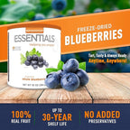 Emergency Essentials Freeze-Dried Whole Blueberries #10 Can, Freeze-Dried Blueberries, Emergency Snack Cans, Nutritious Food, 30-Year Shelf Life Food