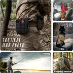 first aid kit bag empty Molle ifak pouch emt tactical medical pouch med rip away belt pouch small rescue tool pouches (ACU)