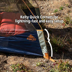 Kelty Late Start Backpacking Tent – Lightweight Two Man Camping Tent Shelter with Quickcorners, Aluminum Poles, Waterproof Poly Fly, Updated for 2024 | Camping Tent Shelter, Quickcorners, Aluminum Poles, Waterproof Poly Fly, Updated for 2024