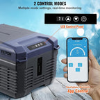 VEVOR Car Refrigerator, 12 Volt Car Refrigerator Fridge, 9 L Single Zone Portable Freezer, -4℉-68℉ Adjustable Range, 12/24V DC and 100-240V AC Compressor Cooler for Outdoor, Camping, RV
