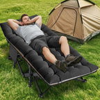 ABORON Heavy-Duty Folding Guest Bed for Adults, 500lb Capacity, Portable Extra Cot with 1207D Double Layer, Ideal for Indoor Guest Stays & Temporary Home Use