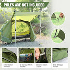 REDCAMP 1 Person Camping Cot Tent for Adults, Waterproof Elevated Tent with Cot for Trip, Picnic, Army Green 75"x28"x48"