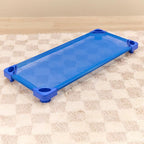 Sleepline Stackable Cot with Sheet, RTA, Sleeping Cot, Blue, 6-Pack
