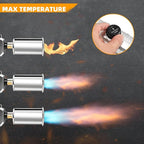 Powerful Propane Torch Gun, Flamethrower With Adjustable Flame, Blow Torch for Campfire, Fire Pit Starter, Fun Gift (Propane Tank Not Included)