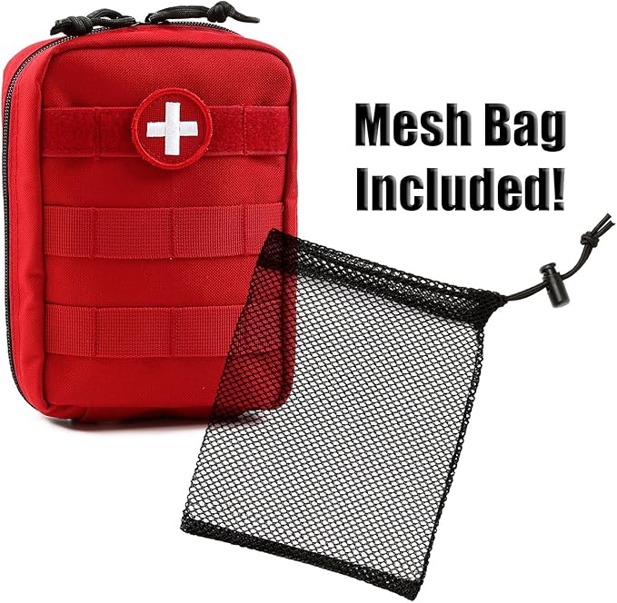 Orca Tactical First Aid Molle Pouch - Heavy Duty IFAK Pouch - Empty Medical Pouch Ideal for Military Use EMTs Law Enforcement Camping and Hiking - Med Pouch for Optimal Organization