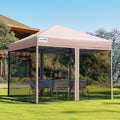 Quictent Pop up Canopy Tent with Mosquito Netting, Easy Set up Screened Gazebo House Room Tent Portable & Waterproof for Patio, Backyard, Camping Or Outdoor Use
