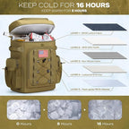 Maelstrom Backpack Cooler,Soft Lightweight Leakproof Cooler Backpack,Men Women 35/50 Can Insulated Cooler Bag,Keeps Hot/Cold for Up to 16 Hours,Perfect for Camping, Beach