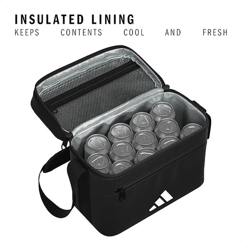 adidas Cooler for Drinks, Cans & Food – Soft Insulated Portable Bag