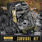Gifts for Men Dad Husband Him Fathers Day, Survival Kit, Emergency Survival Gear and Equipment 14 in 1, Anniversary Birthday Gifts for Him Boyfriend, Hunting Fishing Camping Accessories, Cool Gadget