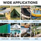 RV Awning Repair Tape: 3" x 30FT Black Fabric Heavy Duty Waterproof Patch Kit for Sail Tent Boat Cover Outdoor Repair