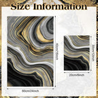Boyiee Set of 6 Marble Kitchen Towels Gold Black Marble Tea Dish Towels 24 x 16 Inches Modern Absorbent Hand Washcloths Housewarming Gifts for Farmhouse Kitchen Bathroom Decorations