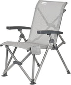 SUNNYFEEL Folding Camping Chair Heavy Duty Ergonomic Chairs Support 500lbs with Adjustable Breathable High Back Support and Cup Holder, Aluminum Frame for Fishing, Camp, Beach, Lawn, RV, Patio