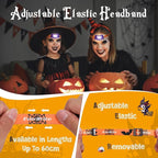 EverBrite Halloween Bat Headlamps Halloween Gifts,3 Modes Head Lamps with Warm/Red/Strobe Lights, Headlights for Halloween Party and Decorations 2 Pack