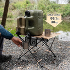 ONETIGRIS Foldable Camping Table, Lightweight Portable Table Sturdy & Quick Setup, Holds Up to 66 lbs, Perfect for Camping, Hiking, Backpacking, Picnic, Beach, Travel