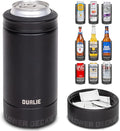 DUALIE Lower Deckie - Insulated 12 oz Can Cooler with Pouch Container - Universal Drink Holder with Built-in Pouch Bin - Choose Your Color