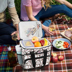 Bolaz Large Cooler Lunch Bag-Trendy Baseball Balls Pattern, Travel Cooler Bags 15L Waterproof Cooler Bag for Camping, Picnic, BBQ, Family Outdoor Activities