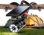 Free 100-DAY Replacement/Refund, Solar Motion Lights Outdoor Waterproof, Solar Security Spot Lights Motion Outdoor Camping Lights for Outside Camp Patio, Fence, Deck, Post(2Pack)