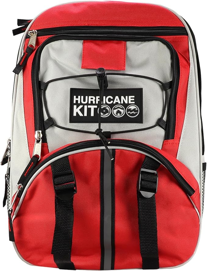 Hurricane Emergency Survival Kit - 72 Hour Go Bag with Food, Water, First Aid, Shelter & Hygiene Supplies - Disaster Preparedness Kit for Storms, Floods & Hurricanes