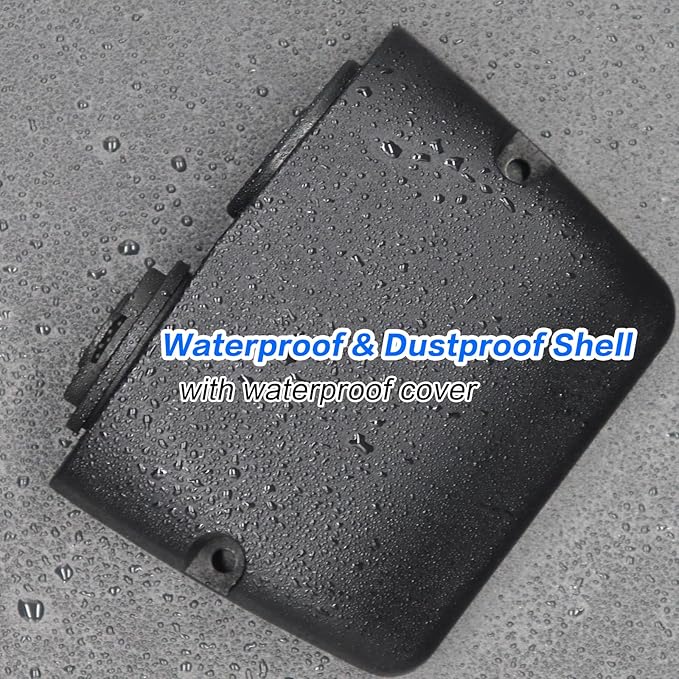 12/24V Multi-Functional 2-Hole Tent Panel Car Conversion Socket Cigarette Lighter Power Adapter+Digital Voltmeter Waterproof Socket Combination for Car Boat RV