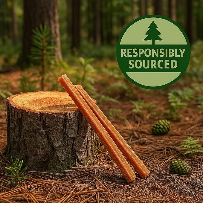 Greenes Fence Fatwood Fire Starter – 25 LB Box – 100% Natural Pine Resin Kindling – Chemical-Free All-Weather Fire Starting Sticks for Fireplaces, Campfires, Wood Stoves & Grills