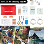 Survival Kit, 151 Pcs First Aid Kit Survival Gear and Supplies Emergency Kit with Bug Out Bag Tactical Military Grade Molle IFAK for Camping, Earthquake, Hiking, Hunting, Gifts for Men Dad