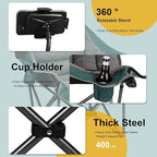 Northroad Oversized XL Padded Camping Chair w/Cell Phone Holder, Large Camp Lounge Chair, Foldable Lawn Chair w/Cup Holder,Carry Bag for Outdoor Hiking, Beach, Picnics, Heavy-Duty 400-lbs Capacity