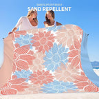 Beach Blanket Waterproof Sandproof Extra Large Beach Mat 79" X 83"/120"x108"for 1-8 Adults Quick Drying Durable Outdoor Picnic Mat for Beach Travel Camping Hiking