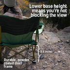Kelty Low Loveseat Oversized 2-Person Heavy Duty Folding Camp Chair, Double Seat for Soccer Games, Tailgating, Beach Days (Low Height/Deep Lake)