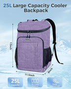 BAGLHER Lightweight Insulated Cooler Backpack - 30 Cans, Leak-Proof for Lunch, Picnic, Hiking, Camping Trips