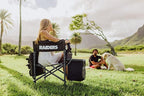 Picnic TIME NFL Unisex-Adult NFL Fusion Camping Chair with Side Table and Soft Cooler, Beach Chair for Adults, Lawn Chair