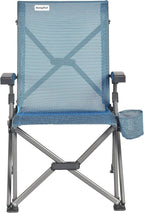 SUNNYFEEL Folding Camping Chair Heavy Duty Ergonomic Chairs Support 500lbs with Adjustable Breathable High Back Support and Cup Holder, Aluminum Frame for Fishing, Camp, Beach, Lawn, RV, Patio