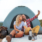 Waterproof Tents for Camping, Camping Dome Tent, 1-4 Person Waterproof Windproof Easy Setup Spacious Family Tents with Carry Bag for Hiking Backpacking Traveling Glamping Beach