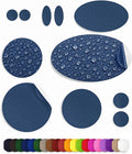aZengear Repair Patches (30+ Colors) for Down Jackets, Puffers, Tents, Shoes, Sleeping Bags - Stick On, Waterproof, Tear-Cold-Heat-Resistant Nylon Polyester Fabric (11 Pcs, Dark Navy)