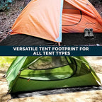 Clostnature Lightweight Backpacking Tent - 9’10'' x 9’10'' x 5'11'' Camping Tent with Matching Waterproof Tent Footprint, 6 Person Waterproof Tent with Camping Tarp for Outdoor, Hiking