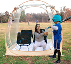All Weather Proof Pod Sports Tent,Outdoor Weather Tent Sports Pod Pop Up Shelter with Sealed Floor,2-4 Person Clear Tent for Sport Event,Camping,Fishing 8 Sizes & Multicolor