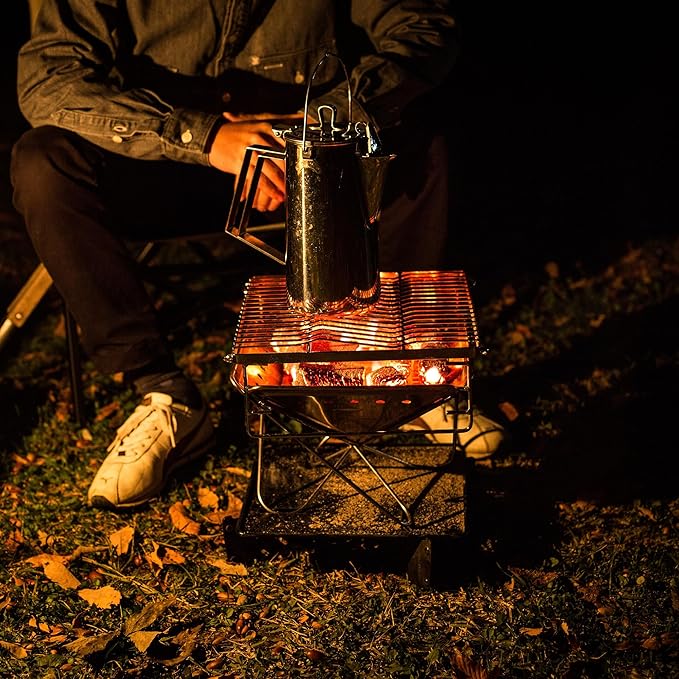 Snow Peak Pack & Carry (S) Fireplace - Made of Durable Stainless Steel - 10.6 x 10.6 x 8.25 in