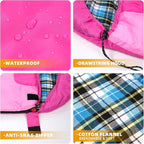 Cotton Flannel Lined Sleeping Bag for Adults Teens Kids, Cold Weather &Warm, 3 Seasons, Lightweight Compact Camping Essentials Equipment, Hiking, Outdoor, Travel