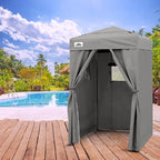 EAGLE PEAK Flex Ultra Compact 4x4 Pop-up Canopy Tent with Vented Top, Sun Shelter, Fast Set Up Changing Room, Portable Privacy Canopy for Camping, Photoshoots, and More (Gray)