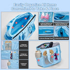 Odoland Soft Cooler Bag, Collapsible Leakproof Insulated Cooler Bag with Multi-Pocket Design, Portable Soft Side Cooler Backpack for Beach, Picnic, Camping, Travel and Daily Use for Women