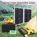 Complete 10000W Solar Panel Kit with Pure Sine Wave Inverter & 50A Charge Controller for Marine, RV(50W)