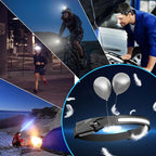 12 Pack Headlamp - 1000 Lumen Rechargeable for Adults - 6 Modes& 230° COB Wide Beam - IPX5 Waterproof, USB-C Fast Charge - for Running, Camping, Hiking, Cycling