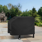 Unicook 28 Inch Griddle Cover for Blackstone and Nexgrill Cooking Station, Outdoor Flat Top BBQ Grill Cover with Sealed Seam, Heavy Duty Waterproof Fade Resistant, Black