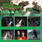 Dinosaur Headlamp for Kids Flashlight Led Headlights Roar & Silent Mode, T-Rex Dinosaur Toys for Kids 3-5 4-6 5-7 6-8, Camping Gear, Easter Gifts for Boys Girls Adults