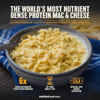 Triple Cheese Mac High Protein Meal (10 Servings) Freeze Dried Prepper Supplies & Emergency Food Supply, 40 Essential Nutritients, Shelf Stable Up to 25 Years, One Can