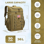 Maelstrom Backpack Cooler,Soft Lightweight Leakproof Cooler Backpack,Men Women 35/50 Can Insulated Cooler Bag,Keeps Hot/Cold for Up to 16 Hours,Perfect for Camping, Beach