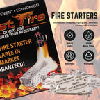 Fast Fire Odorless Fire Starter Cubes – Individually Wrapped Cubes for Grills, Fire Pits, Charcoal Chimneys, Camping & Indoor Fireplaces (100 Count)